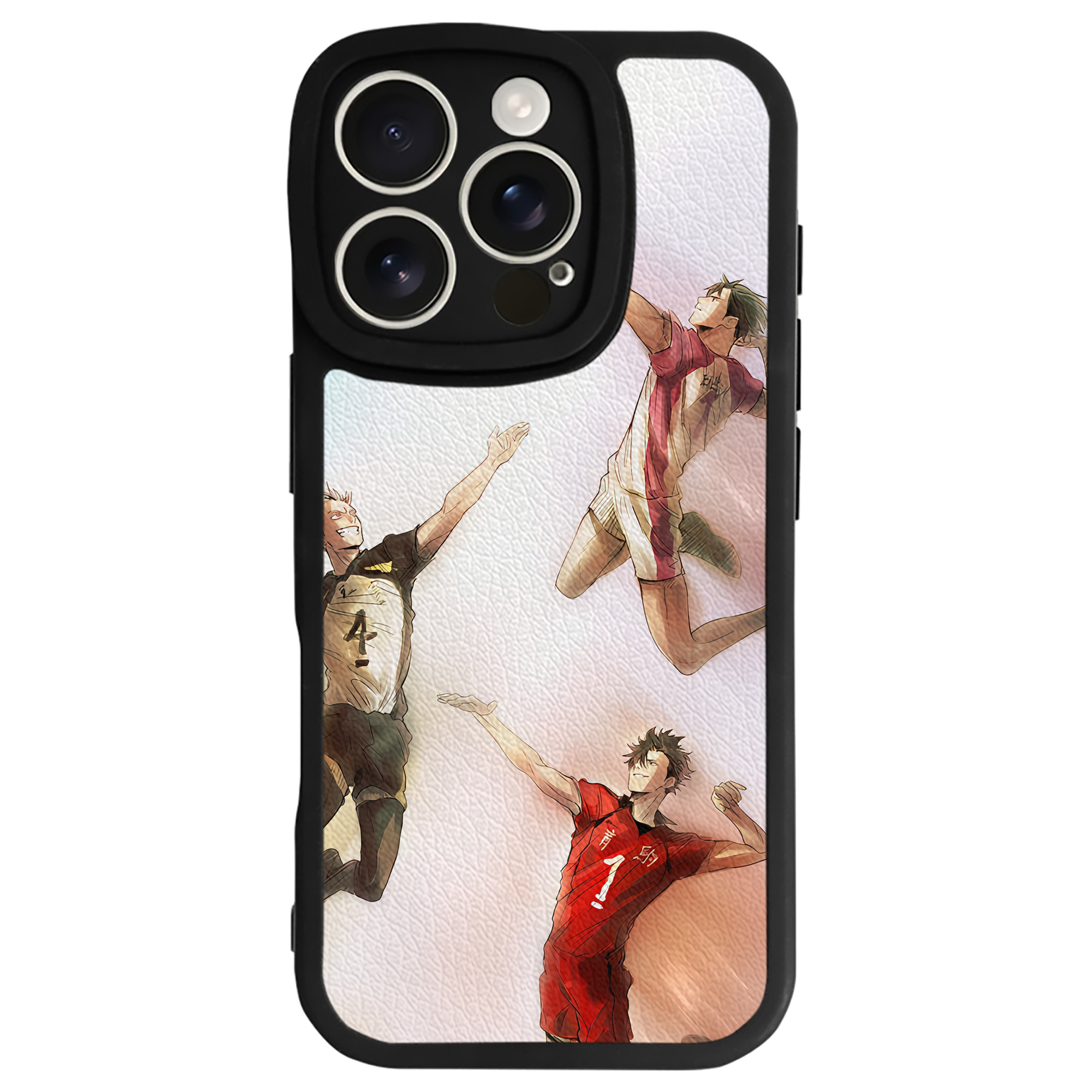 （画像用） ハイキュー!! Haikyu!! 【iPhone 16シリーズ対応】シリコンスマホケース（レザー調） 材質：シリコン
